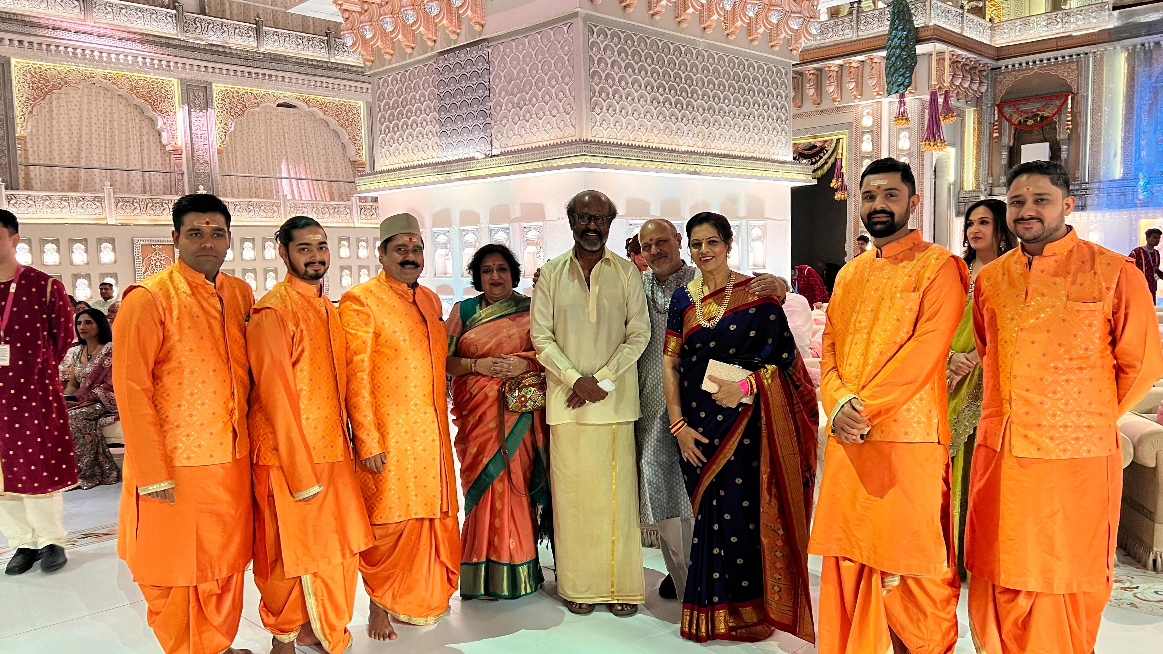 Pandit Chandrashekhar Sharma with Rajinikanth